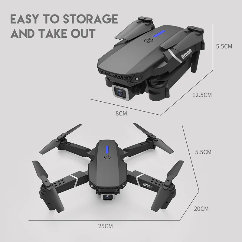 Dron plegable E88 Pro